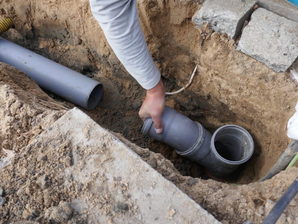 Sewer lines replacement.