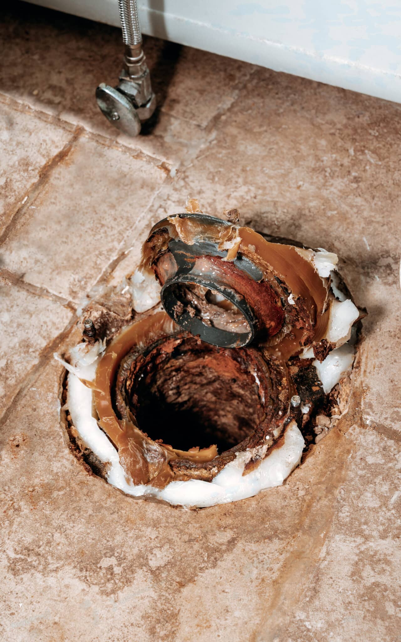 Old Toilet Wax Ring.