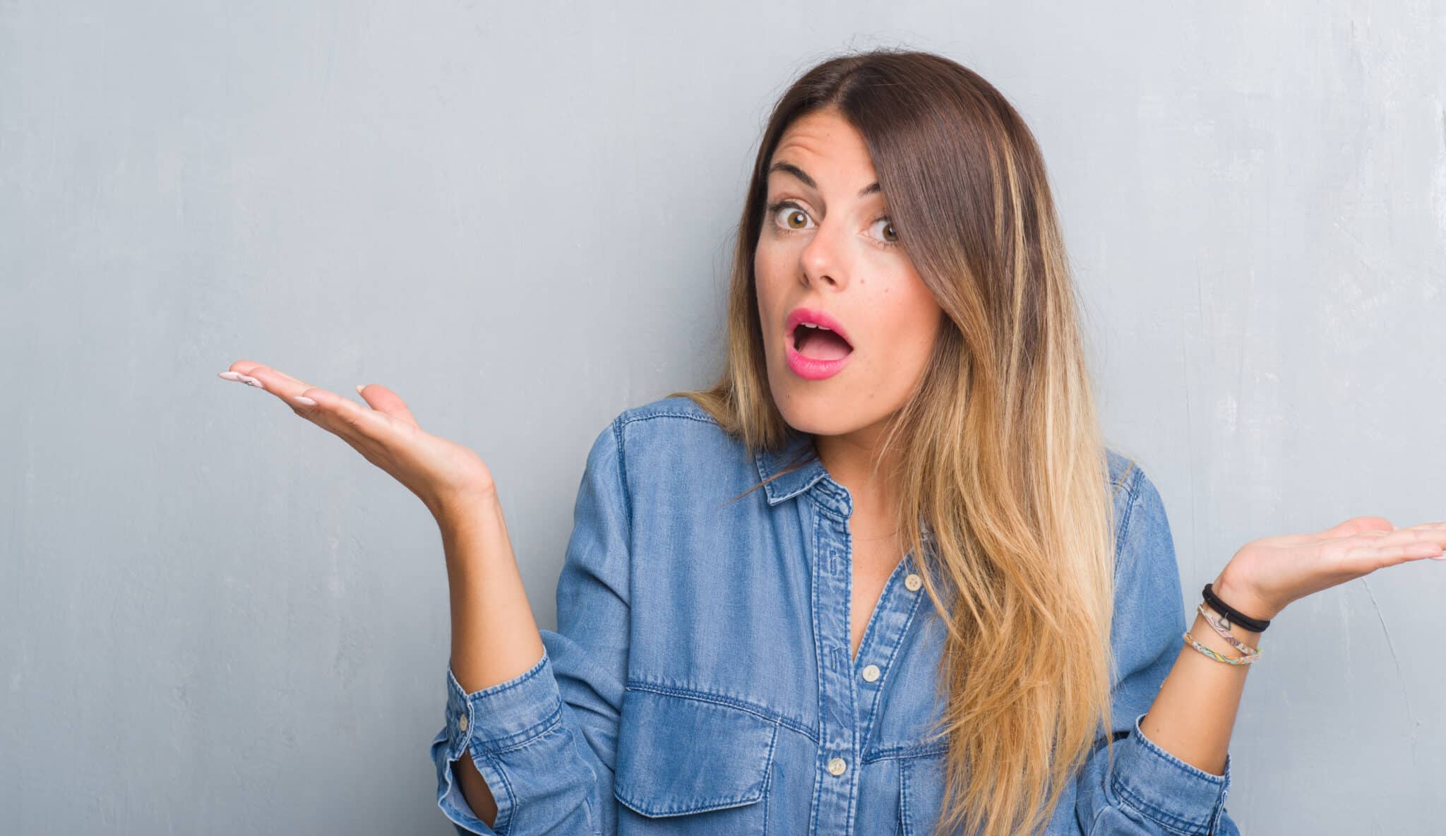 Woman confused expression, Backflow testing.